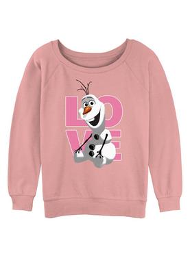 Disney Frozen Love Olaf Womens Slouchy Sweatshirt, , hi-res